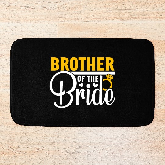 Brother Of The Bride Wedding Party Matching Gift Bath Mats