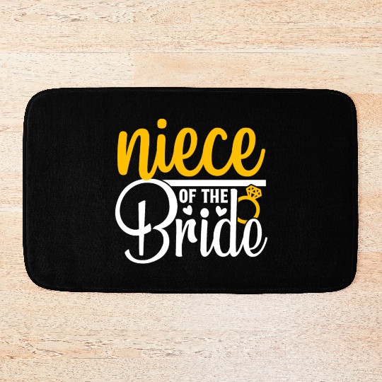 Niece Of The Bride Wedding Party Matching Gift Bath Mats