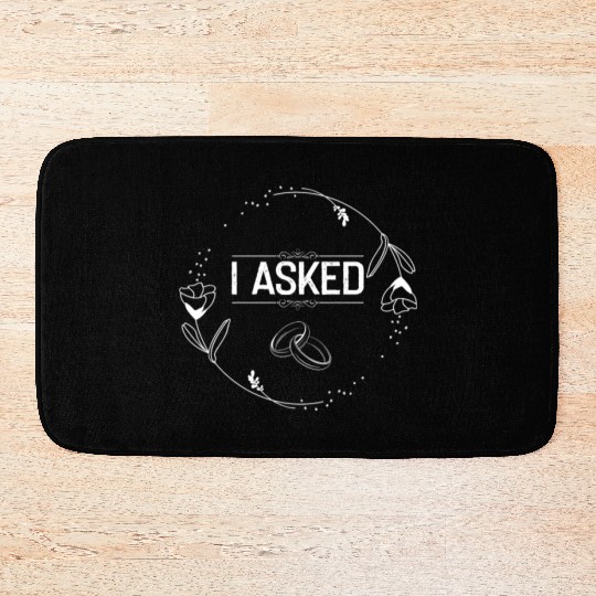 Hilarious Boyfriend Proposal Celebrations Bath Mats