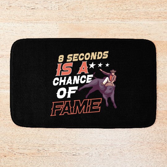 Rodeo Bull Riding Livestock Show Farmer Cattle Bath Mats