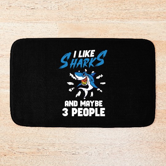 Shark Ocean Predator Sea Creature Bath Mats