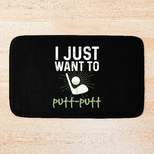 Funny Goofy Mini Golf Quotes Putt Putt Legend Bath Mats