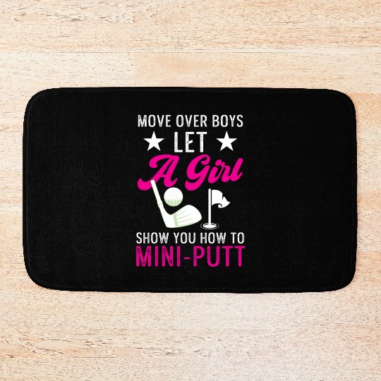Funny Goofy Mini Golf Quotes Putt Putt Legend Bath Mats