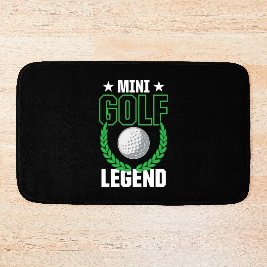 Funny Goofy Mini Golf Quotes Putt Putt Legend Bath Mats