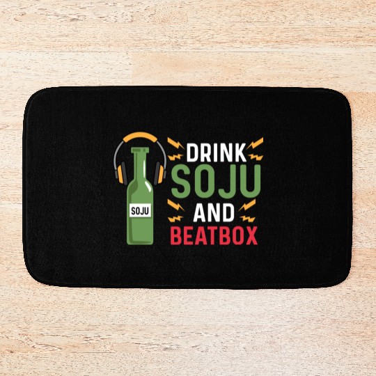 Beer and Beatbox Party-goer Gift Bath Mats