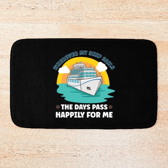 Boating Boat Captain Cruise Ship Cruising Yacht Bath Mats