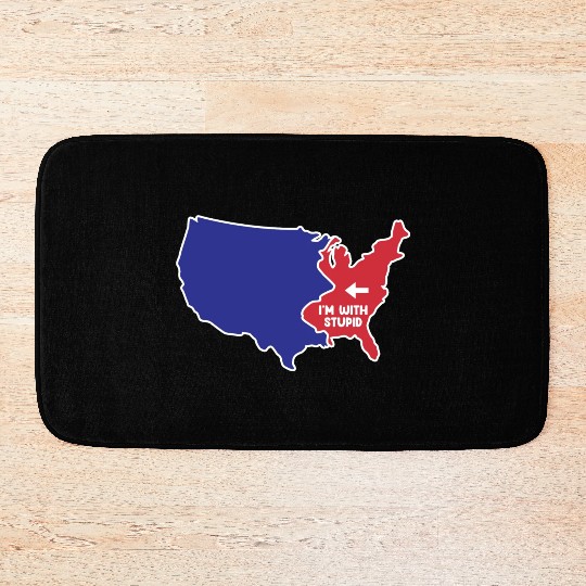 New Jersey US Design for patriotic New Jerseyans Bath Mats