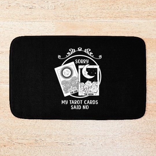 Moon Sun Tarot Card Said No Halloween Bath Mats