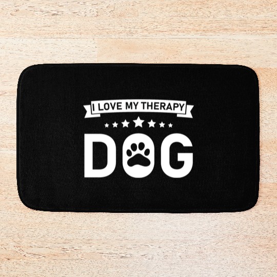 I love my Therapy Dog Bath Mats