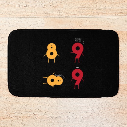 Engineering Infinity Number Eight Funny Math Pun Bath Mats