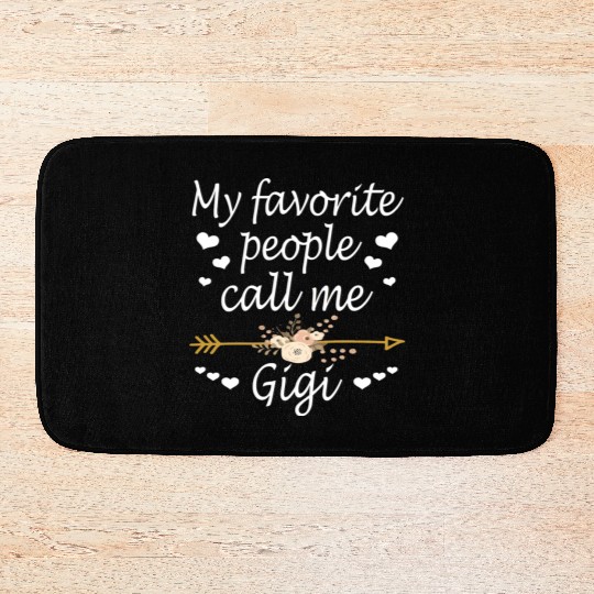 My Favorite People Call Me Gigi Christmas Bath Mats
