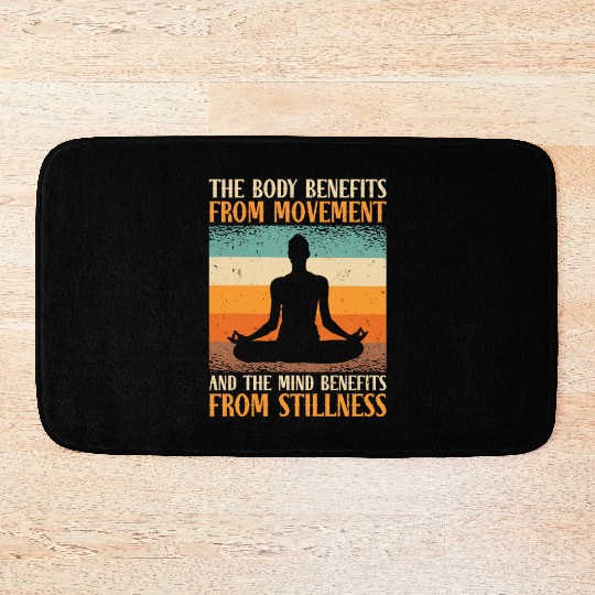 Serenity Meditating Yoga Fan Spiritual Relaxation Bath Mats