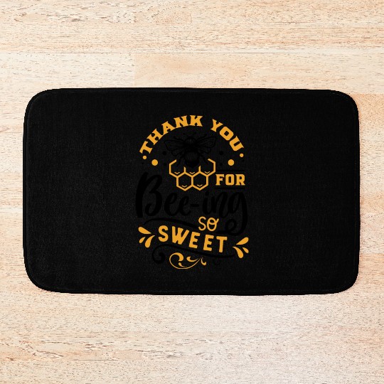 Thank you for Beeing so Sweet Bath Mats