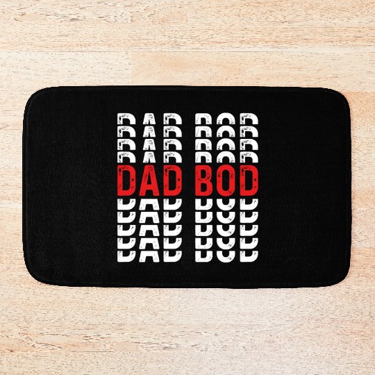Dad Bod - Funny Chubby Father Prank Surprise Bath Mats