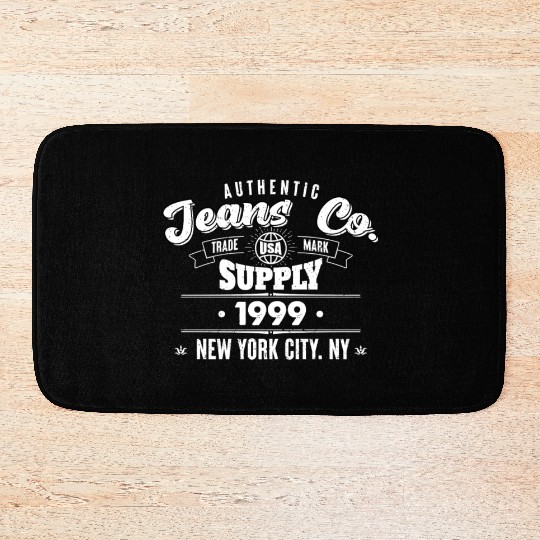 New York City Born In 1999 Vintage Birthday Bath Mats