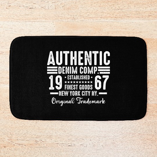New York City Born In 1967 Vintage Birthday Bath Mats