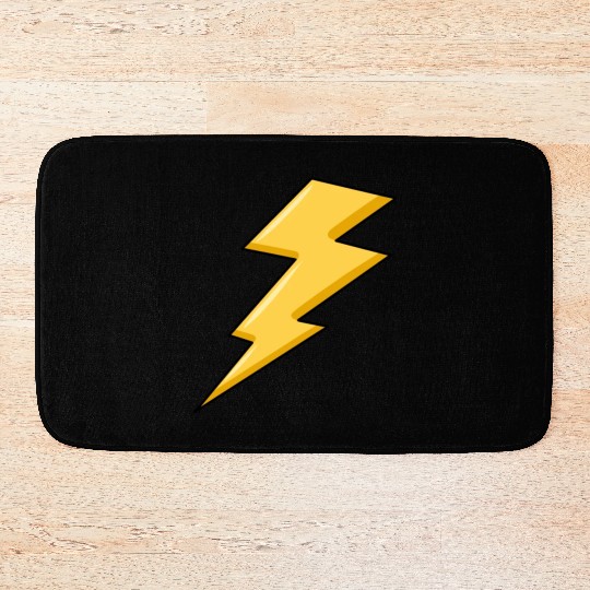 Bolt of lightning, lightning, bolt Bath Mats