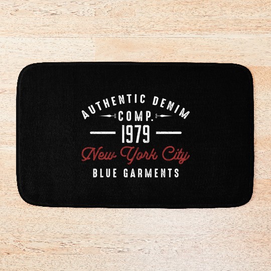 New York City Born In 1979 Vintage Birthday Bath Mats