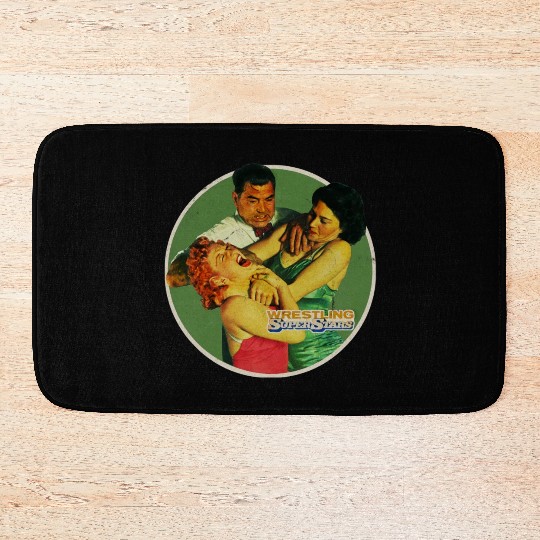 Vintage Ladies Wrestling Bath Mats