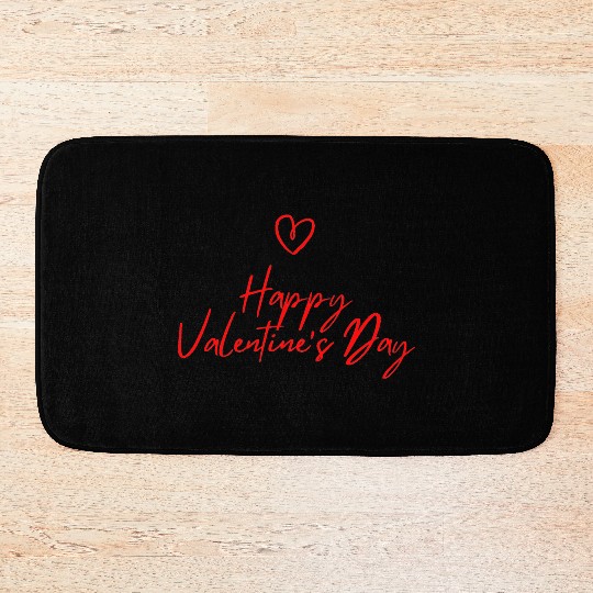 Happy Valentine's Day Bath Mats