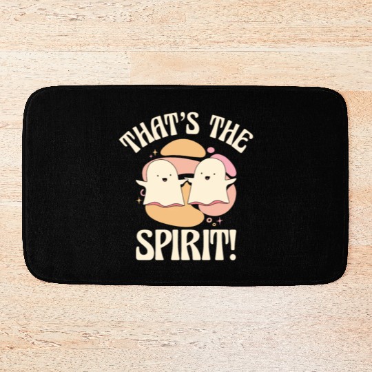 Ghost Spirit Hilarious Cute Friends Pun Bath Mats