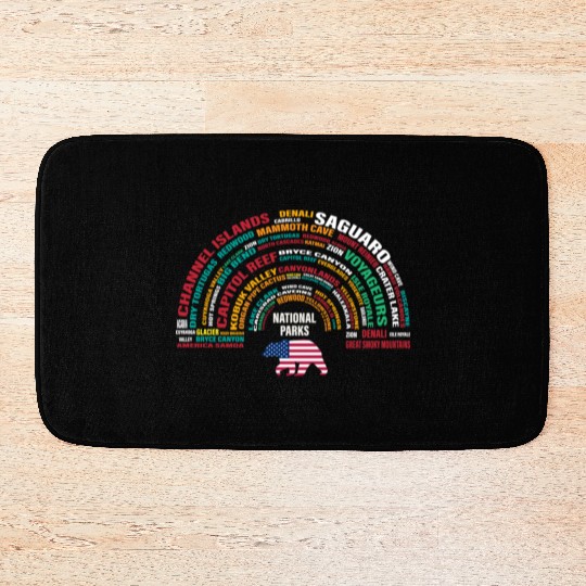 US National Parks, National Park, Denali, Redwood Bath Mats
