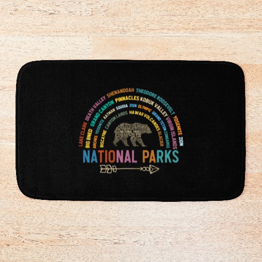 US National Parks, National Park, Denali, Redwood Bath Mats