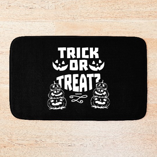 Halloween Party Trick Or Treat Jack O Lantern Bath Mats
