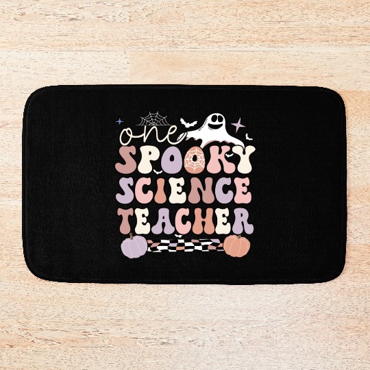Science Teacher Halloween Science Teaching Gift Bath Mats