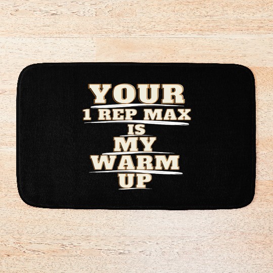 gym motivation workout Bath Mats