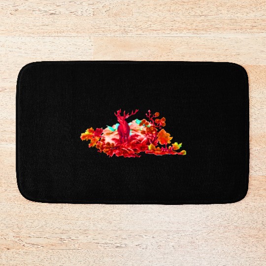 Deer Swamp Illustrate Bath Mats