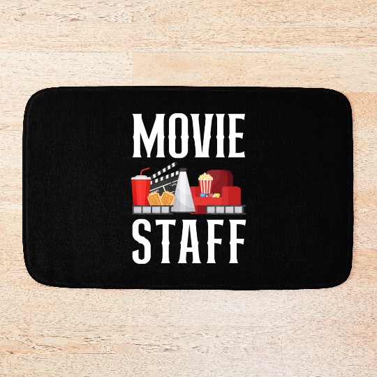 Movie Cinema Movie Lover Home Theater Bath Mats