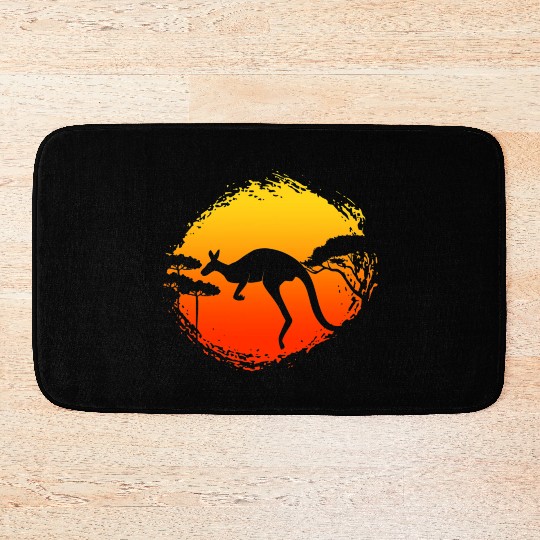 Kangaroo Australia Animal Aussie Nature Australian Bath Mats