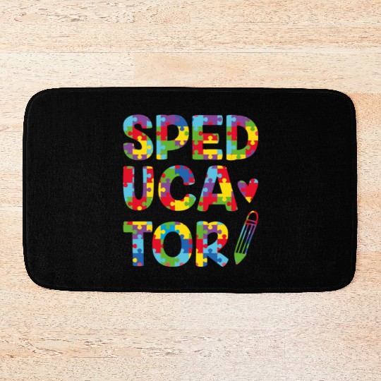 Speducator Sped Teacher Special Education Cute Bath Mats