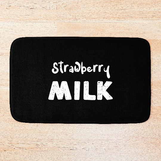 Strawberry Milk - Cow Bath Mats