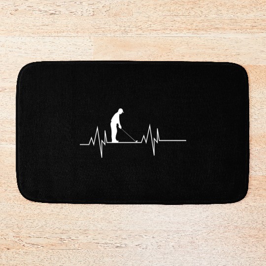 Golf Dad Heartbeat Bath Mats