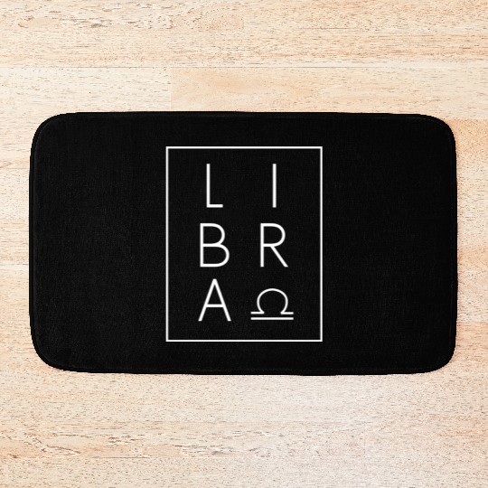 Libra Zodiac Sign Astrology Birthday Bath Mats