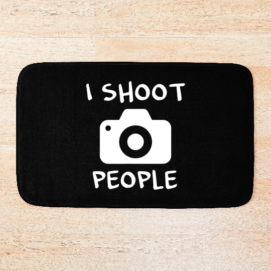 I Shoot People Photographer Photography Bath Mats Ch