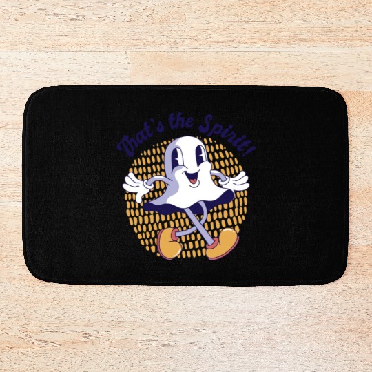 Ghost Spirit Hilarious Cute Friends Pun Bath Mats