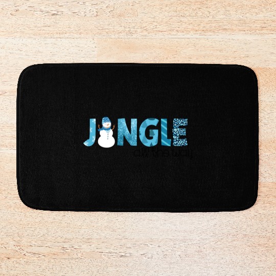Jingle all the way sublimation Bath Mats