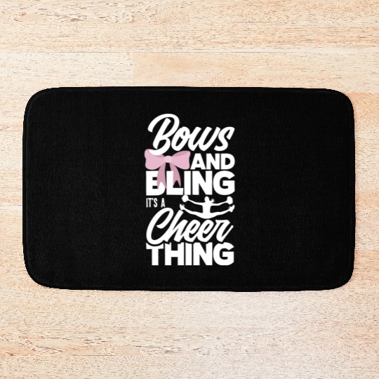 Bows And Bling It's A Cheer Thing Cheerleading Bath Mats