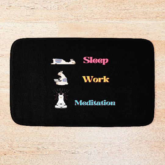 Llama Lifestyle: Sleep.Work.Meditation Bath Mats