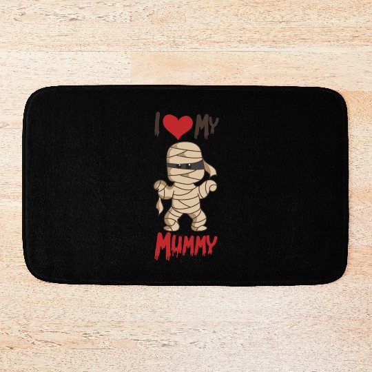 Halloween Kids I Love My Mummy Bath Mats