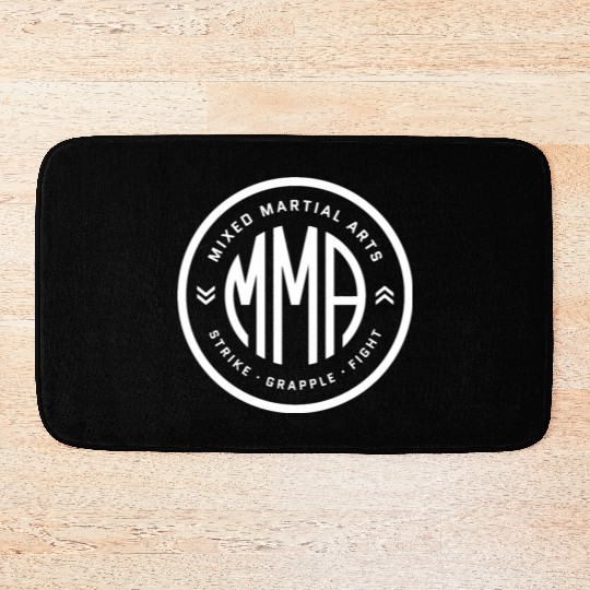 Mma Bjj Mixed Martial Arts Fan Fighter Strike Grap Bath Mats