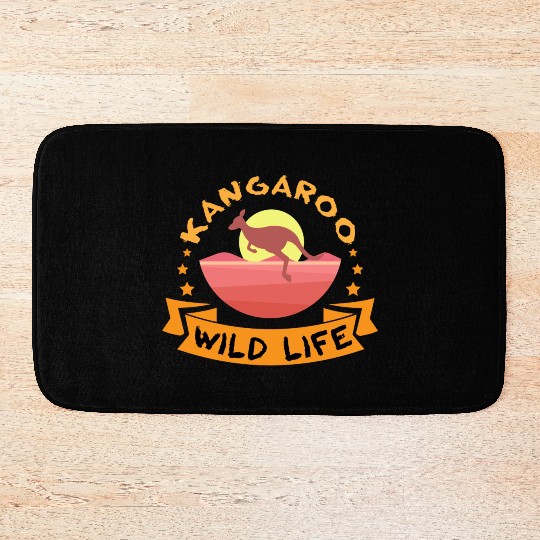 Kangaroo Wild Life Bath Mats