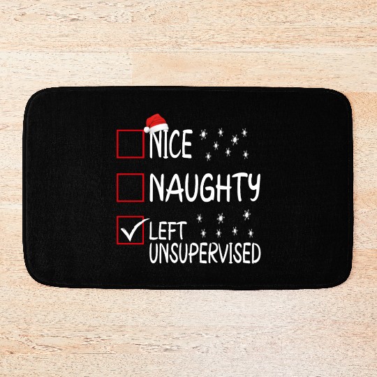 Nice naughty left unsupervised Bath Mats