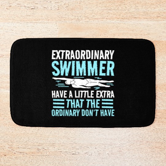 Swim Swimming Extraordinary Swimmer Have Little Bath Mats