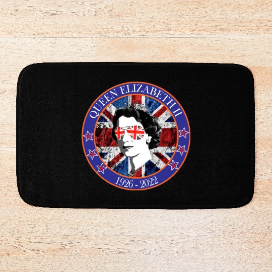 ''queen elizabeth Bath Mats rest in peace elizabeth sh