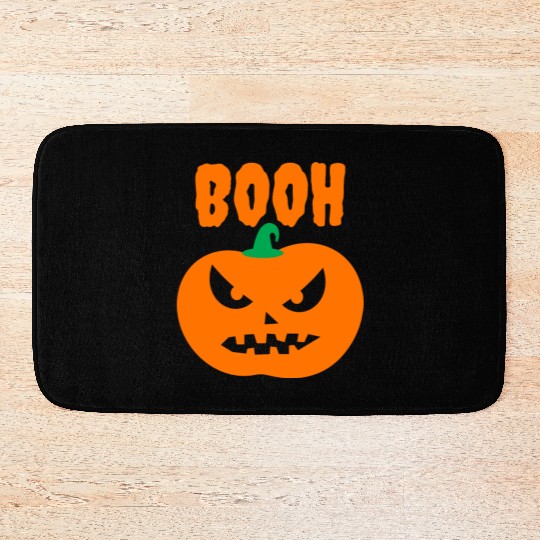 Halloween Scary Evil Pumpkin Funny Pumpkin Head Bath Mats