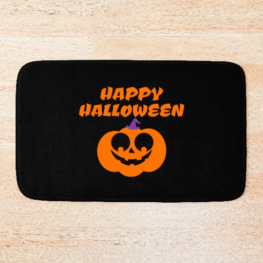 Halloween Scary Evil Pumpkin Funny Pumpkin Head Bath Mats